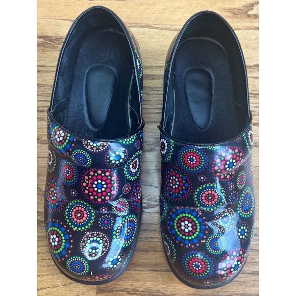 Women’s Patent Clogs Slip On Colorful Shoes Srub Shoes Size 7.5 - Picture 3 of 10